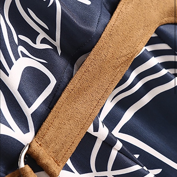 Equestrian A line belted dress - Picture 6 of 8